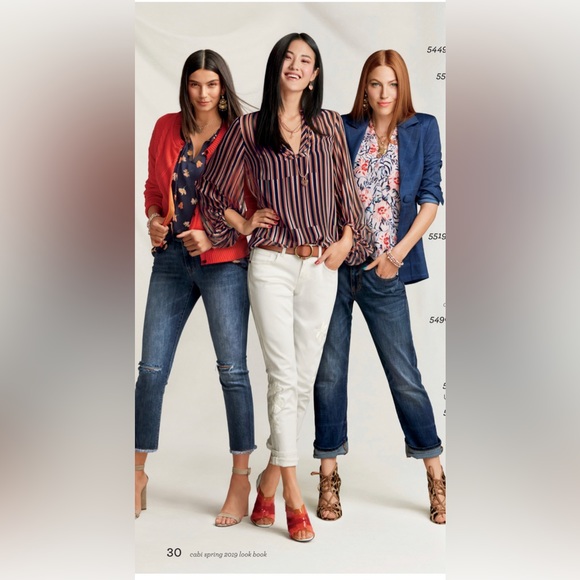 Cabi Ultimate Striped Blouse style 5519 - Picture 2 of 6